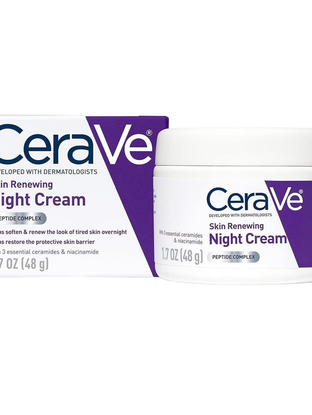 **SOLD** CeraVe Skin Renewing Night Cream,  (1.7 oz) (box slightly damaged)
